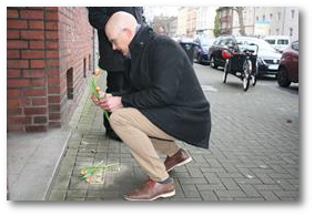 Stolpersteine Gelsenkirchen - Familie Siegfried, Berta, Leonie und Renate Homberg